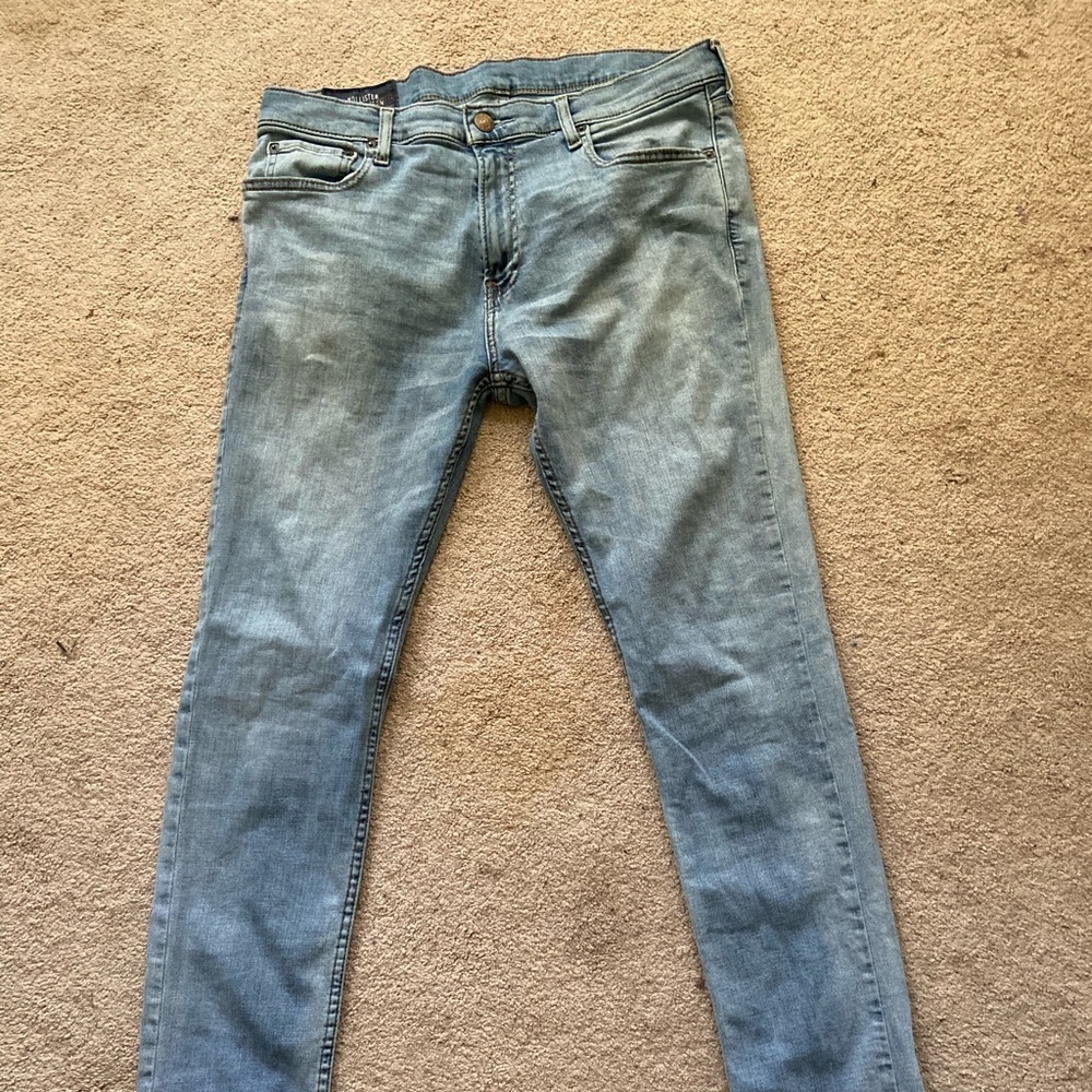 Hollister Skinny Jeans, 36x32, Light Wash